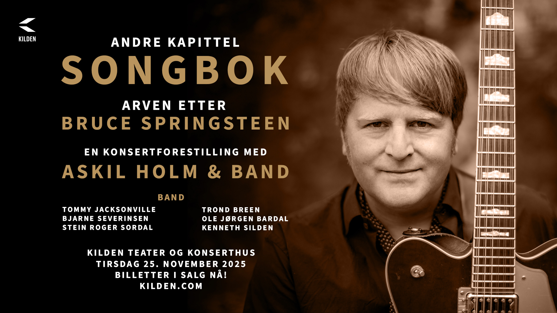 Bilde for arrangement Songbok 2 - Askil Holm & band - Andre kapittel: Arven etter Bruce Springsteen