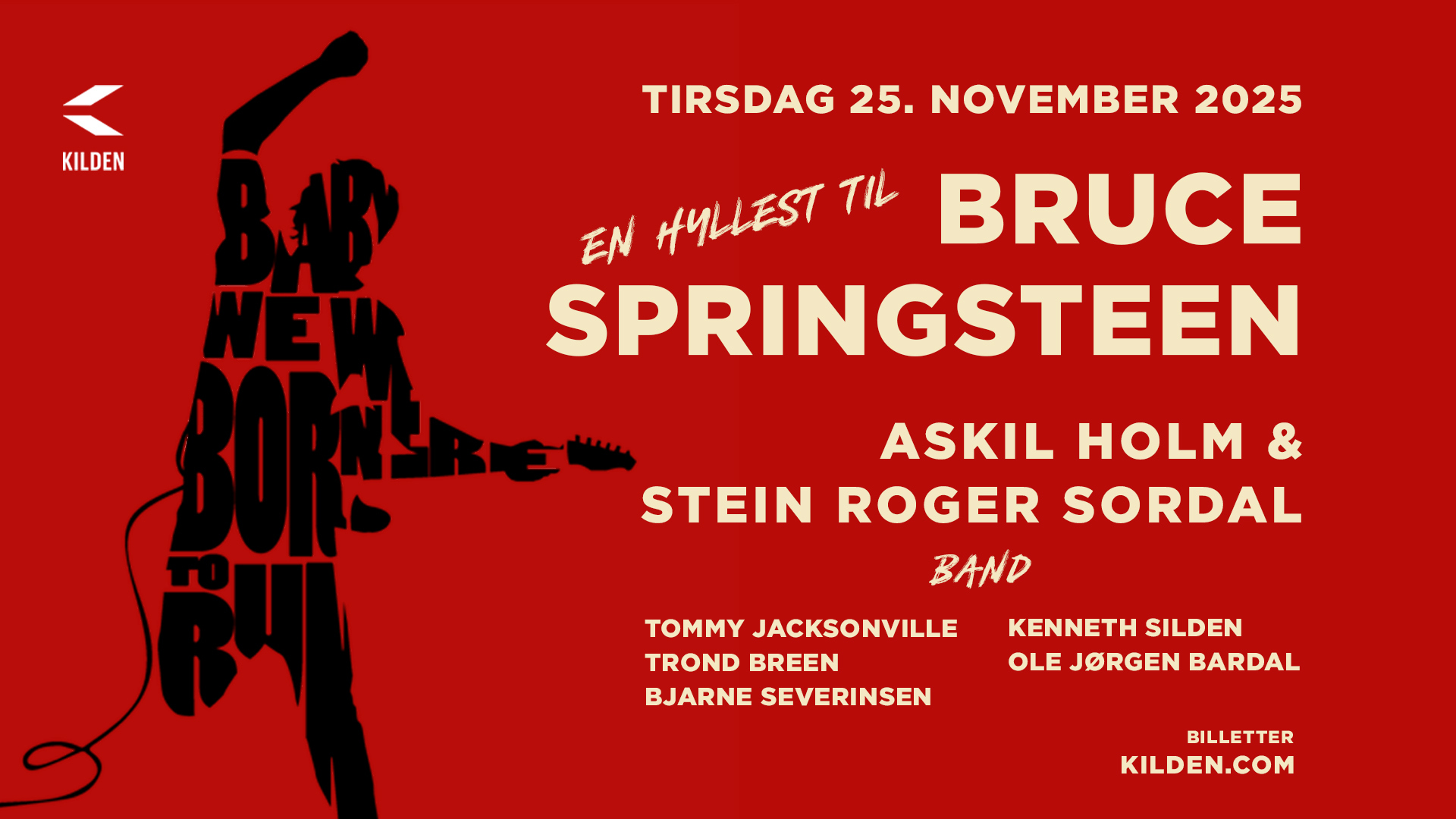 Bilde for arrangement En hyllest til Bruce Springsteen med Askil Holm og Stein Roger Sordal og Band