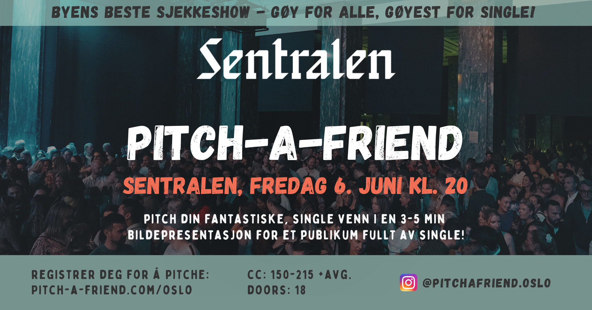 Bilde for arrangement Sjekkeshowet Pitch-A-Friend på Sentralen