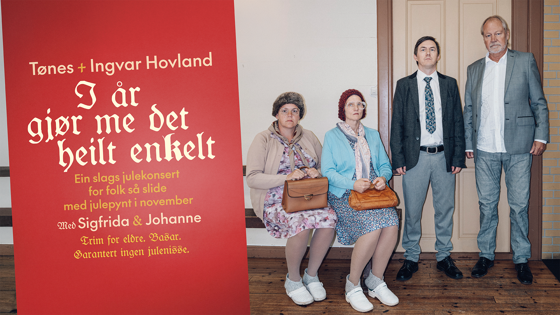 I år gjør me det heilt enkelt: Ein slags julekonsert med Tønes og Ingvar Hovland