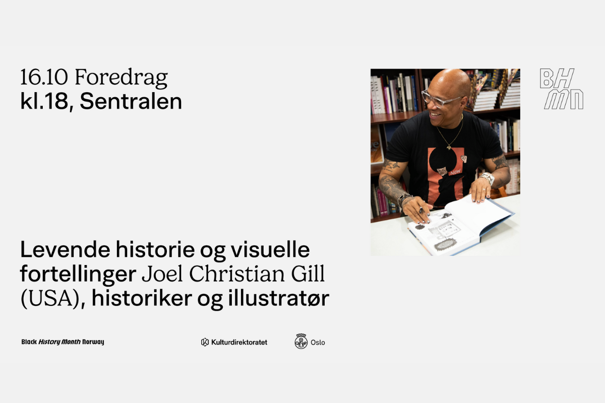 Bilde for arrangement BHMN Foredrag: Levende historie og visuelle fortellinger ved Joel Christian Gill (USA), historiker og illustratør