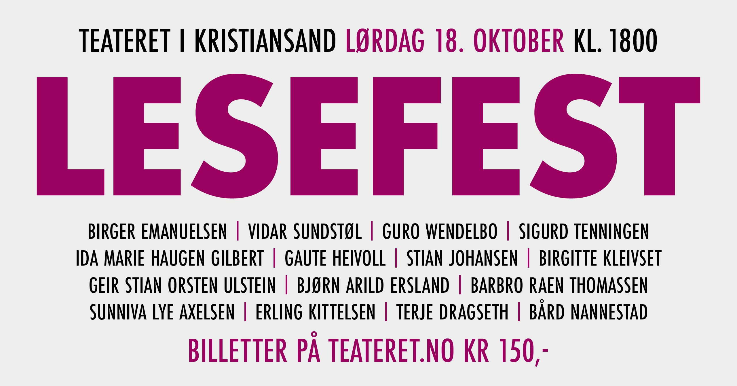 Bilde for arrangement Lesefest