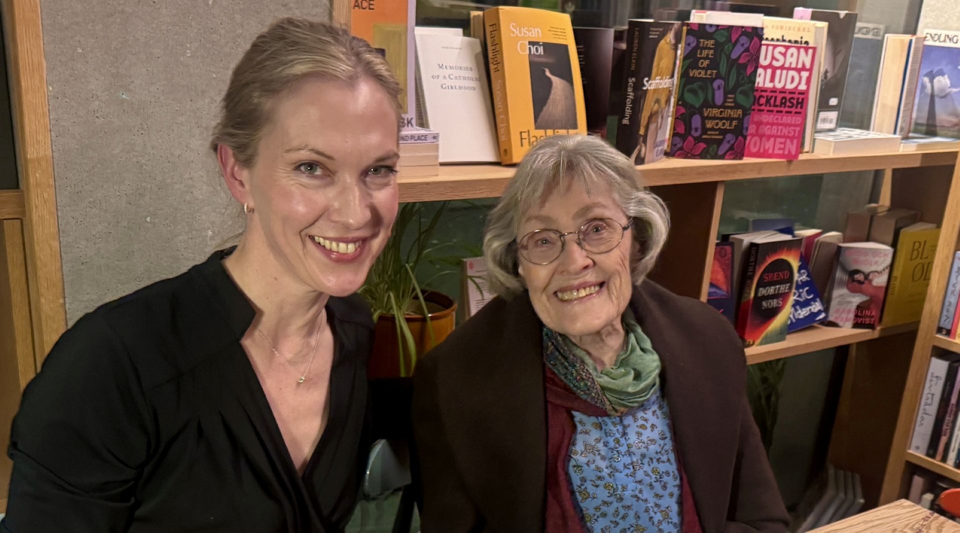 Pianist Liv Glaser og forfatter Marion Hestholm