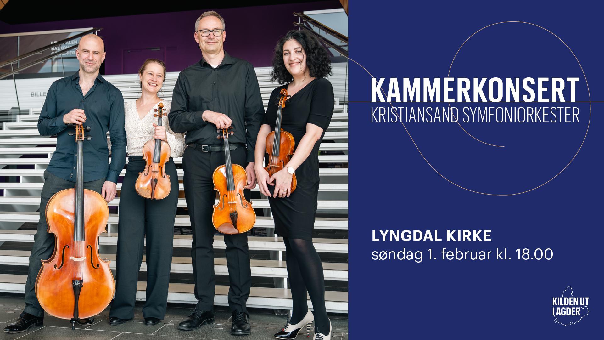 Bilde for arrangement Kammerkonsert: Lyngdal Kirke