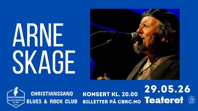 Bilde for arrangement Christianssand Blues & Rock Club - Konsert med Arne Skage Bayou Funk