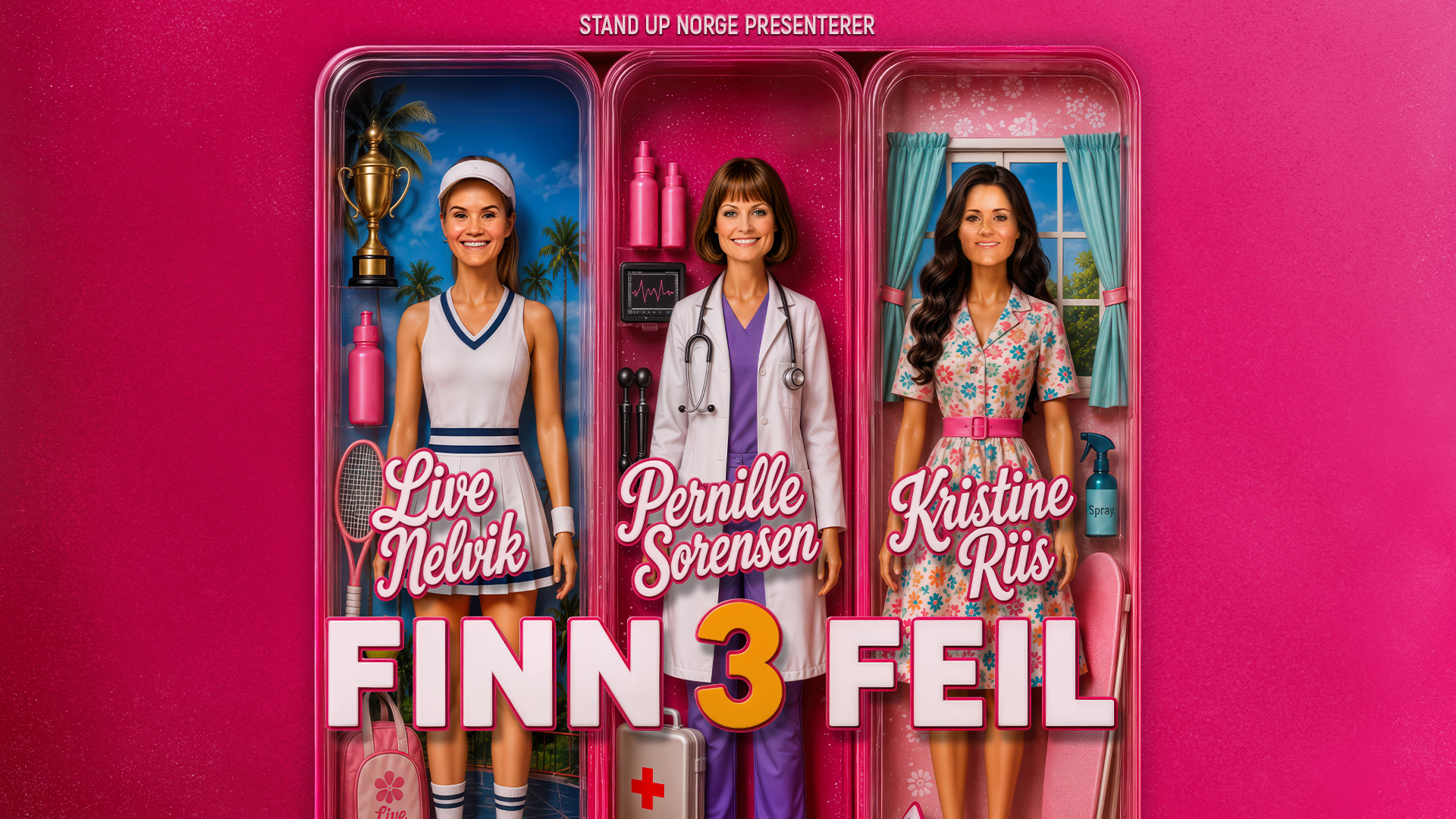 FINN TRE FEIL – med Pernille Sørensen, Live Nelvik og Kristine Riis