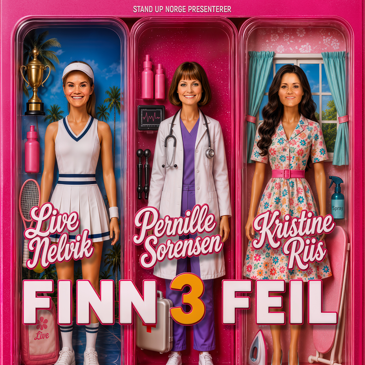 Finn tre feil
