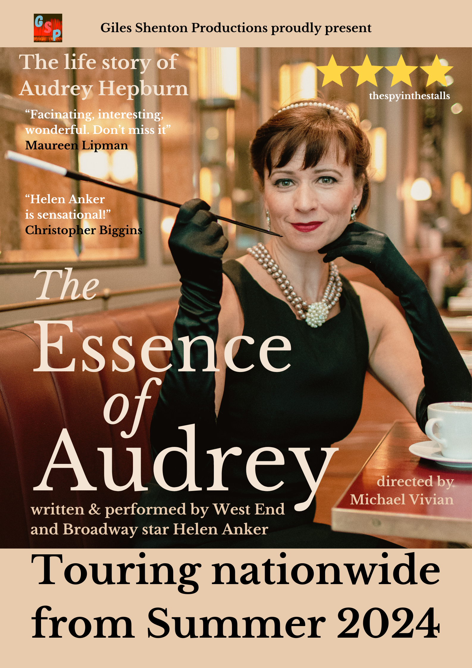Image representing The Essence of Audrey - A one woman play by Helen Anker from The Astor Theatre