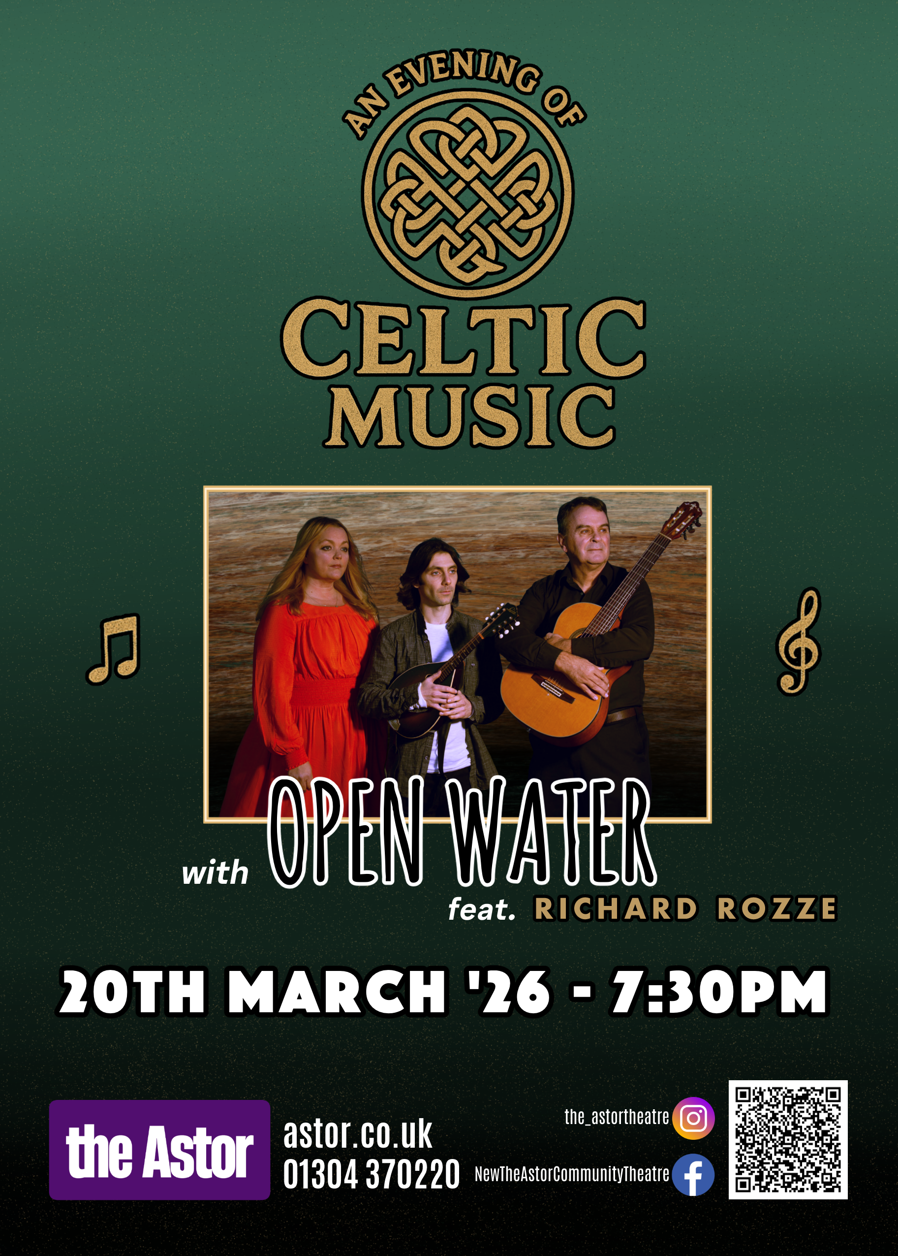 Image representing An Evening of Celtic Music - Help us celebrate St Patrick's Day from The Astor Theatre