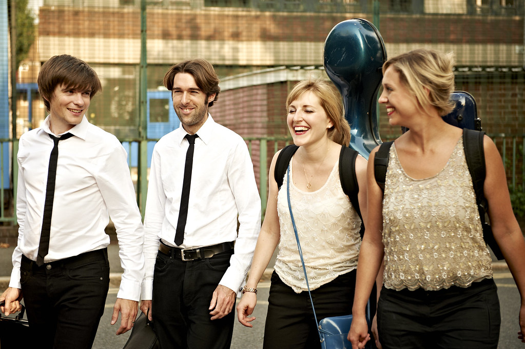 Image representing Sacconi Quartet with Timothy Orpen - clarinet - A chance to hear one of the UK's most compelling string quartets at their peak from The Astor Theatre