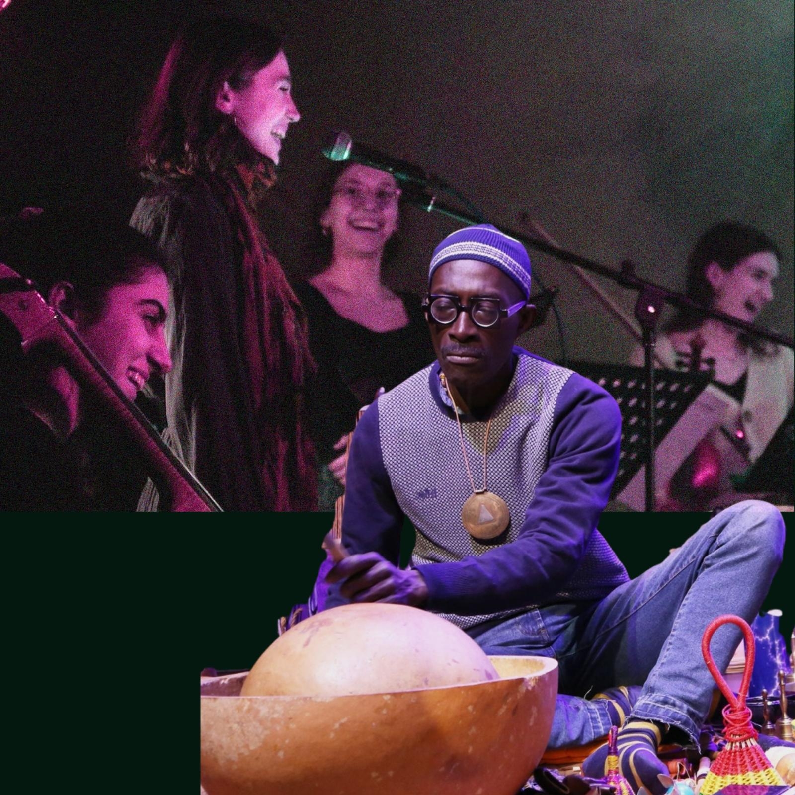 Image representing Hoda Jahanpour's Ensemble Nomad with Dudù Kouate - A dynamic fusion of global rhythms, traditions and melodies from The Astor Theatre