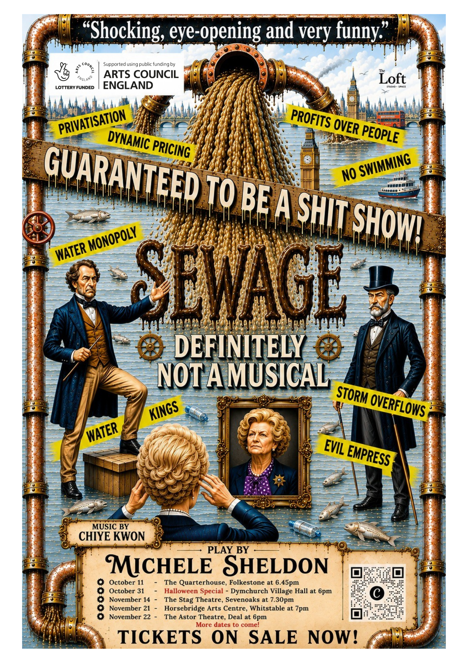Image representing Sewage: Definitely Not a Musical - A political comedy by Michele Sheldon from The Astor Theatre